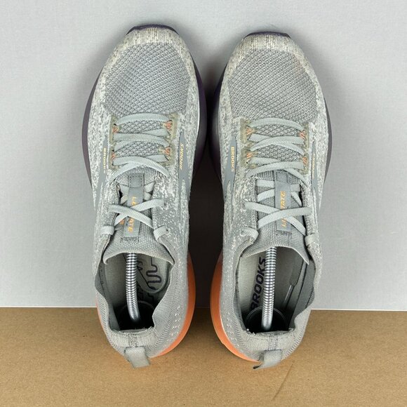 Brooks Levitate 3 Athletic Running Shoes Womens 10 Gray Purple Copper Low Top - Picture 9 of 10
